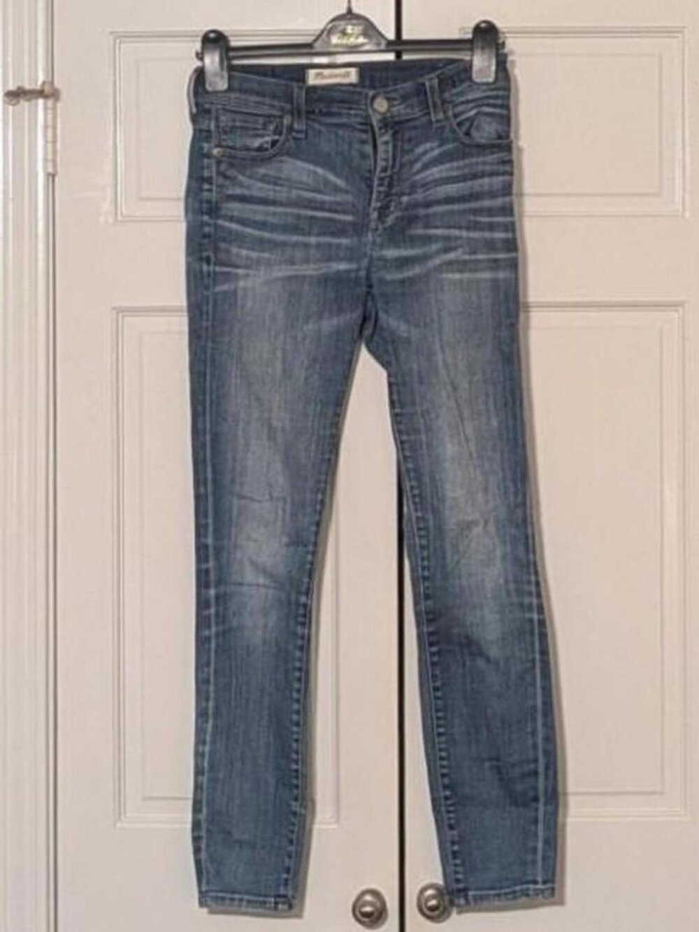Madewell High Riser Skinny Jeans Size 26 Light Wash Stretch Denim
